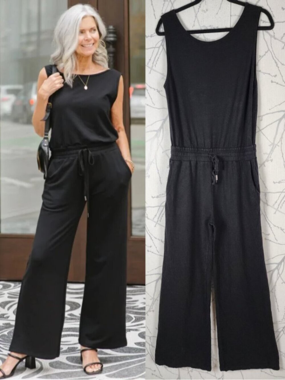 Smash & Tess Bamboo Cotton Jersey Happy Hour Wide Leg Romper